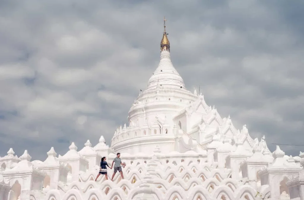 White Hsinbyume Pagoda in Mingun near Mandalay, Myanmar